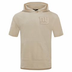 New York Giants Pro Standard Neutrals Capsule Short Sleeve Pullover Hoodie Tan - NFL