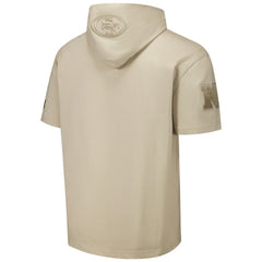 San Francisco 49ers Pro Standard Neutrals Capsule Short Sleeve Pullover Hoodie Tan - NFL