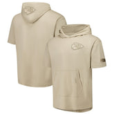 Kansas City Chiefs Pro Standard Neutrals Capsule Short Sleeve Pullover Hoodie Tan - NFL