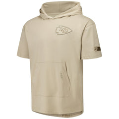 Kansas City Chiefs Pro Standard Neutrals Capsule Short Sleeve Pullover Hoodie Tan - NFL