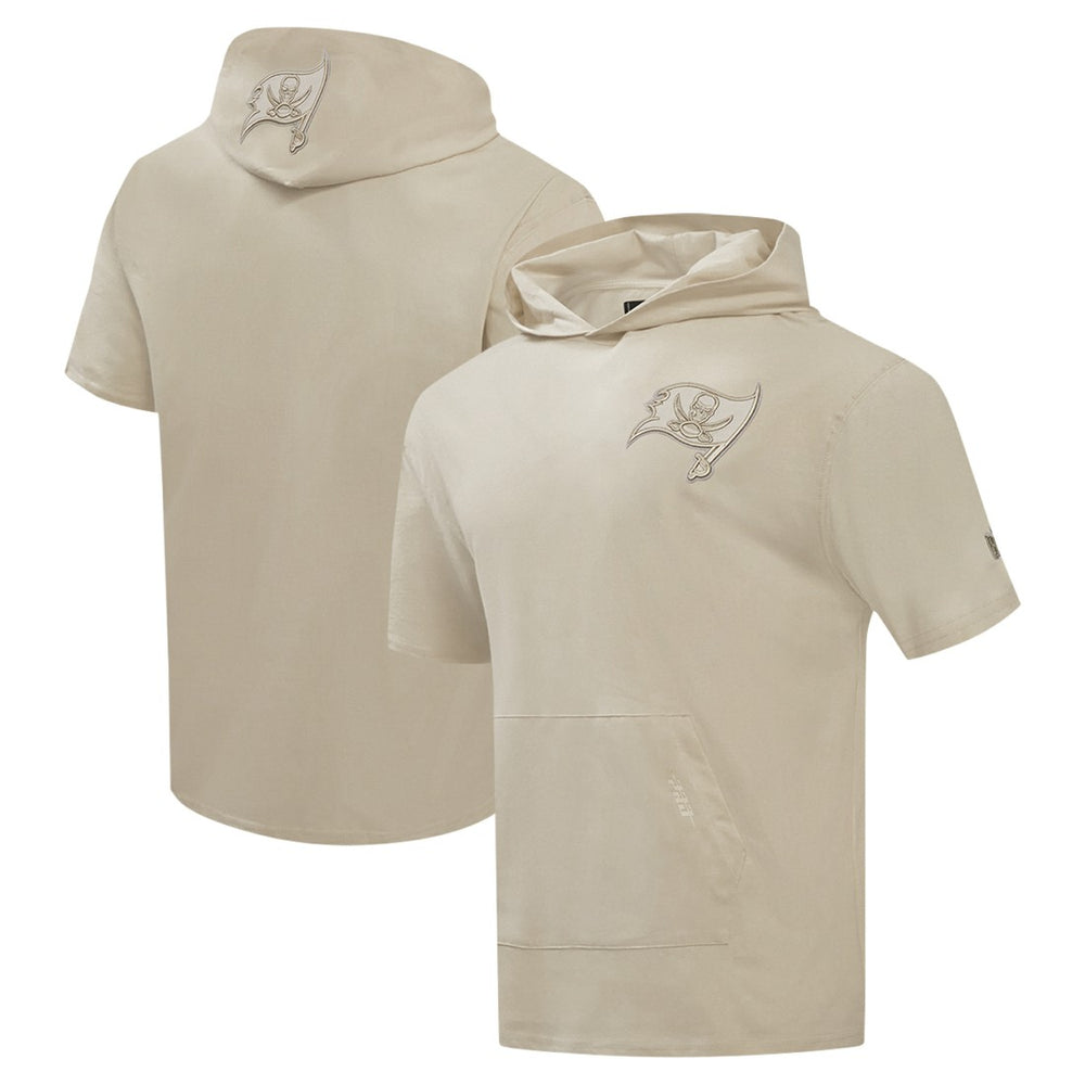 Tampa Bay Buccaneers Pro Standard Neutrals Capsule Short Sleeve Pullover Hoodie Tan - NFL