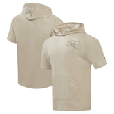 Tampa Bay Buccaneers Pro Standard Neutrals Capsule Short Sleeve Pullover Hoodie Tan - NFL