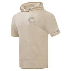 Chicago Bears Pro Standard Neutrals Capsule Short Sleeve Pullover Hoodie Tan - NFL