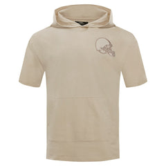 Cleveland Browns Pro Standard Neutrals Capsule Short Sleeve Pullover Hoodie Tan - NFL