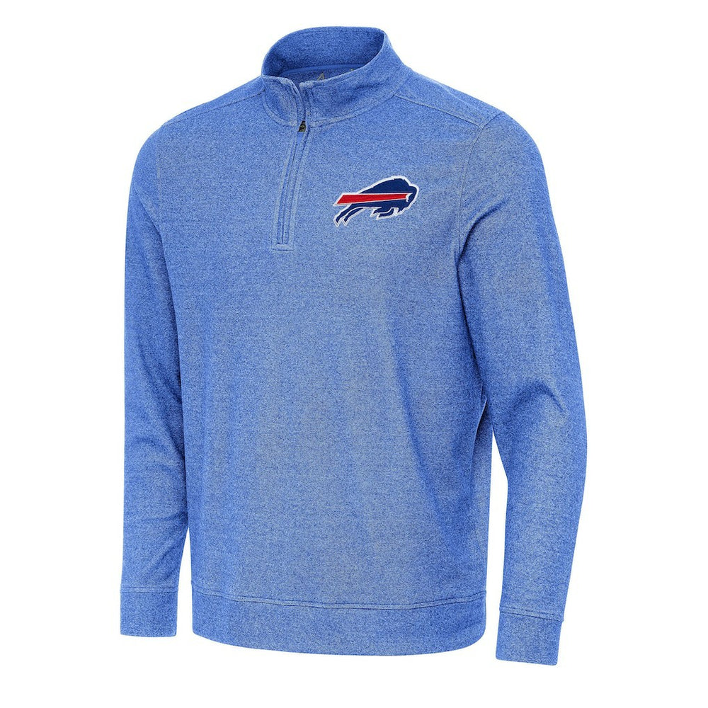 Buffalo Bills Antigua Subtle Quarter-Zip Top Heather Royal - NFL