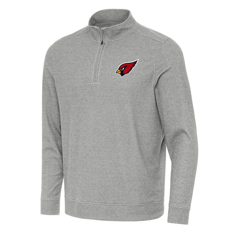 Arizona Cardinals Antigua Subtle Quarter-Zip Top Heather Gray - NFL