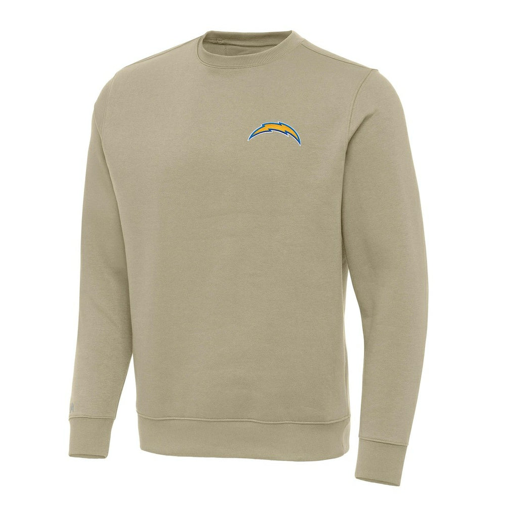 Los Angeles Chargers Antigua Victory Pullover Sweatshirt Khaki - NFL
