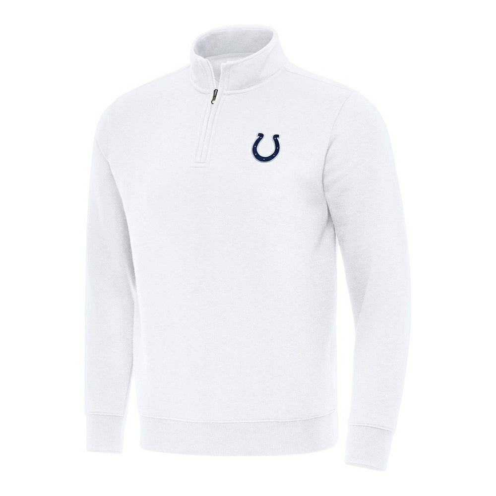 Indianapolis Colts Antigua Victory Quarter-Zip Pullover Top White - NFL