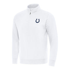 Indianapolis Colts Antigua Victory Quarter-Zip Pullover Top White - NFL