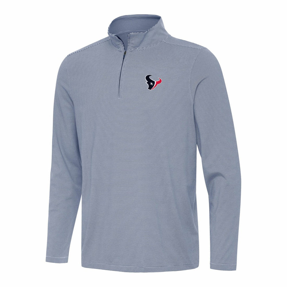 Houston Texans Antigua Twine Quarter-Zip Jacket Navy/White - NFL