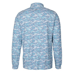 Detroit Tigers Cutter & Buck Traverse Eco Camo Tri-Blend DryTec Quarter-Zip Jacket Clearance