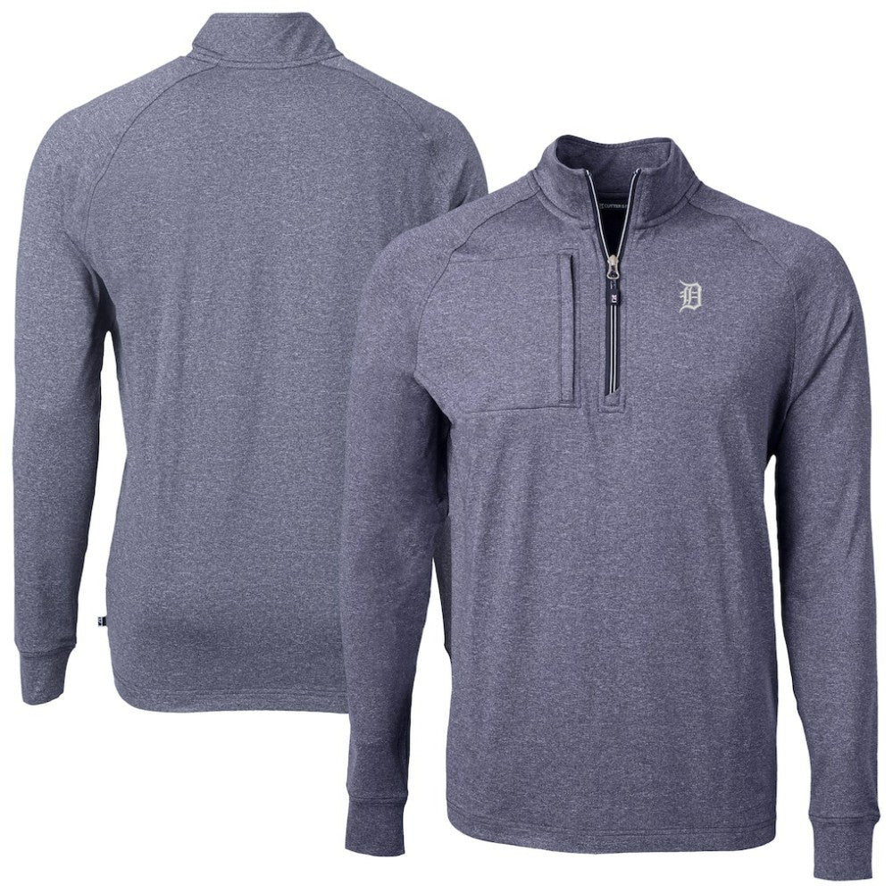 Detroit Tigers Cutter & Buck Adapt Eco Raglan Quarter-Zip Jacket On Sale