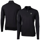 Chicago Cubs Cutter & Buck Virtue Eco Pique Quarter-Zip Jacket On Sale
