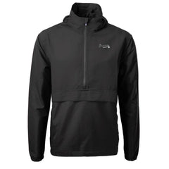 Atlanta Braves Cutter & Buck Charter Eco Recycled Anorak Half-Zip Hoodie Jacket Clearance