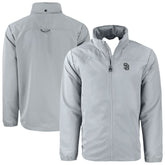 San Diego Padres Cutter & Buck Charter Eco Recycled Full-Zip Hoodie Jacket discount
