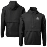 New York Mets Cutter & Buck Charter Eco Recycled Anorak Half-Zip Hoodie Jacket Sale