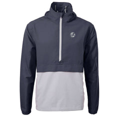 New York Yankees Cutter & Buck Charter Eco Recycled Anorak Half-Zip Hoodie Jacket discount