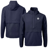 Milwaukee Brewers Cutter & Buck Charter Eco Recycled Anorak Half-Zip Hoodie Jacket for sale