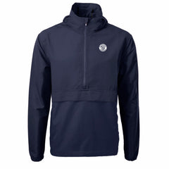 Milwaukee Brewers Cutter & Buck Charter Eco Recycled Anorak Half-Zip Hoodie Jacket for sale