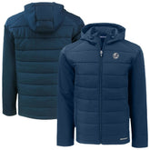New York Yankees Cutter & Buck Evoke Hybrid Eco Softshell Recycled Full-Zip Hooded Jacket Lifestyle