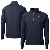 Philadelphia Phillies Cutter & Buck Adapt Eco Hybrid Raglan DryTec Quarter-Zip Jacket Lifestyle