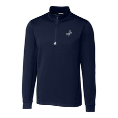 Los Angeles Dodgers Cutter & Buck Traverse Eco Tri-Blend DryTec Quarter-Zip Jacket Online