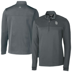 San Diego Padres Cutter & Buck Traverse Eco Stripe Tri-Blend DryTec Quarter-Zip Jacket Near Me