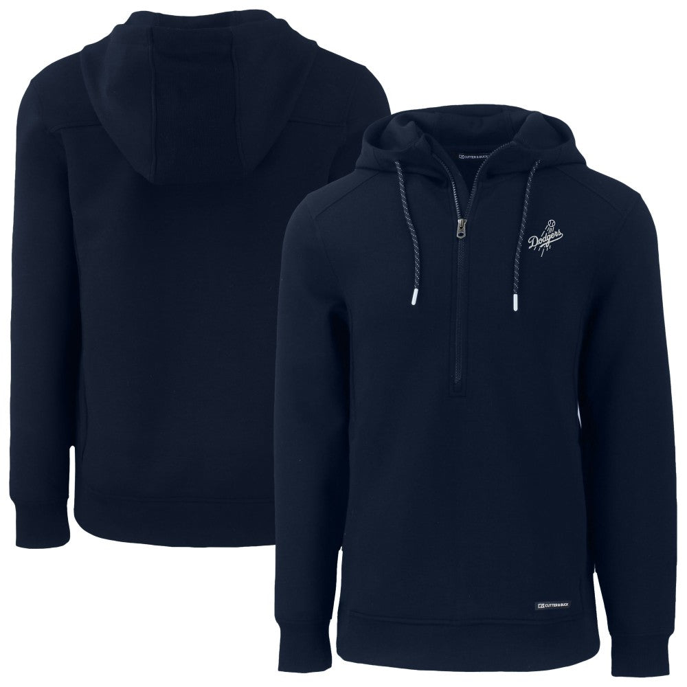 Los Angeles Dodgers Cutter & Buck Roam Eco Recycled Tri-Blend Half-Zip Hoodie discount