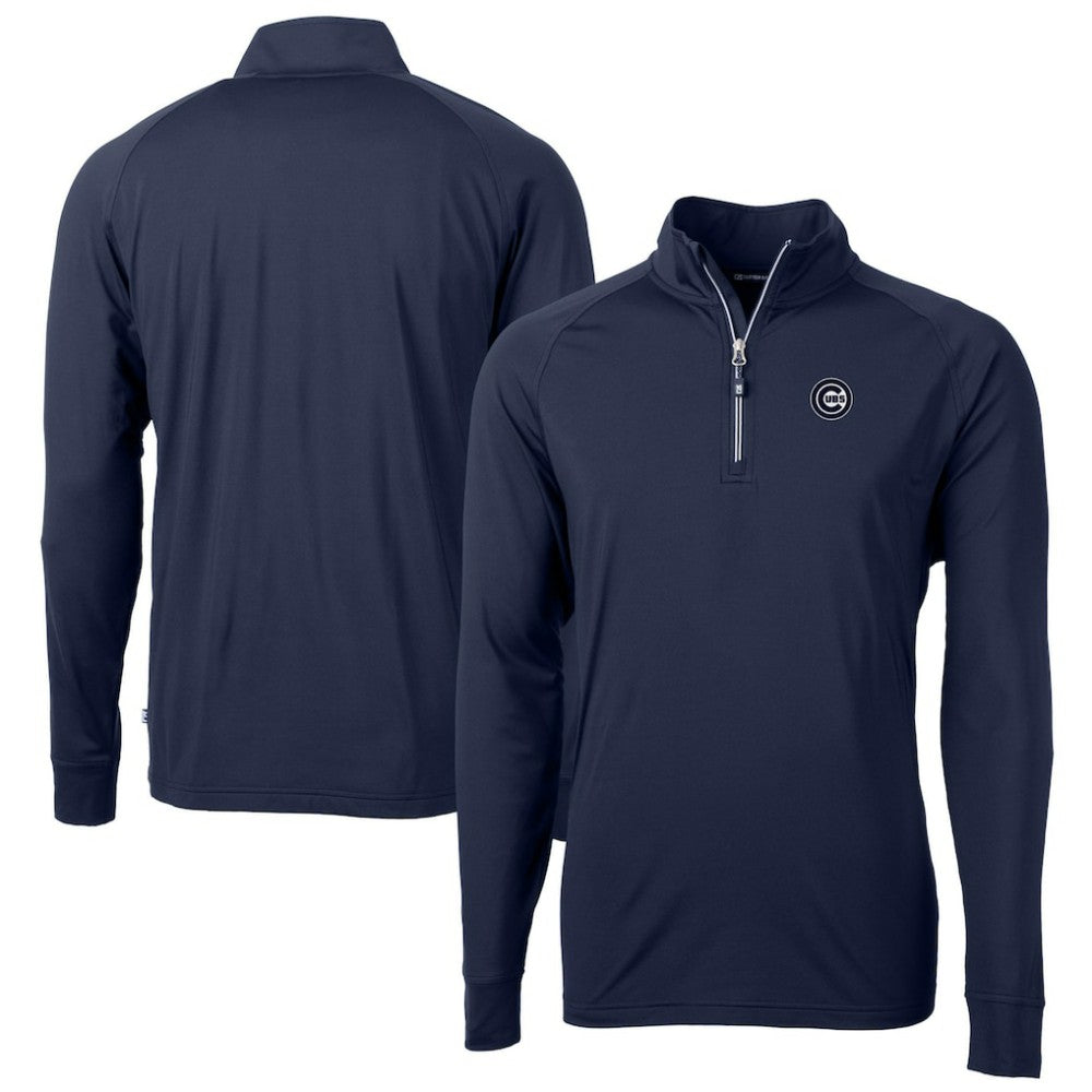 Chicago Cubs Cutter & Buck Big & Tall Adapt Eco DryTec Raglan Quarter-Zip Jacket Online
