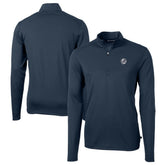 New York Yankees Cutter & Buck Big & Tall Virtue Eco Pique Quarter-Zip Jacket discount