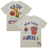 Mitchell & Ness - New York Knicks Hardwood Classics Legacy Defined Retro Championship T-Shirt - Oatmeal