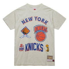 Mitchell & Ness - New York Knicks Hardwood Classics Legacy Defined Retro Championship T-Shirt - Oatmeal
