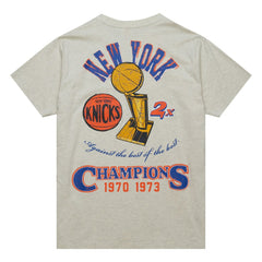 Mitchell & Ness - New York Knicks Hardwood Classics Legacy Defined Retro Championship T-Shirt - Oatmeal