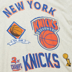 Mitchell & Ness - New York Knicks Hardwood Classics Legacy Defined Retro Championship T-Shirt - Oatmeal