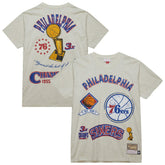 Mitchell & Ness - Philadelphia 76ers Hardwood Classics Legacy Defined Retro Championship T-Shirt - Oatmeal