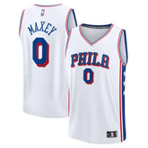 Fanatics - Tyrese Maxey Philadelphia 76ers Youth Fast Break Replica Player Jersey - Association Edition - White