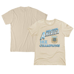 Argentina National Team 1863FC 16-Time Copa America Champions T-Shirts - Cream