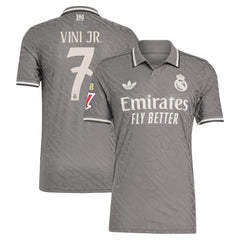 Adidas Vini Jr. Real Madrid Originals 2024/25 Third Player Jerseys - Charcoal