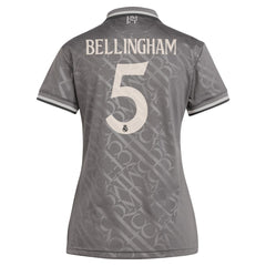 Adidas Jude Bellingham Real Madrid Originals Women's 2024/25 Third Replica Player Jerseys - Charcoal