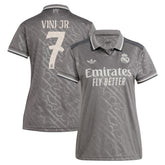 Adidas Vini Jr. Real Madrid Originals Women's 2024/25 Third Replica Player Jerseys - Charcoal