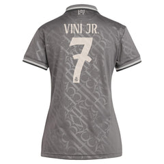 Adidas Vini Jr. Real Madrid Originals Women's 2024/25 Third Replica Player Jerseys - Charcoal