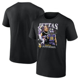 Justin Jefferson Minnesota Vikings Notorious Player Graphic T-Shirt Black - Fanatics