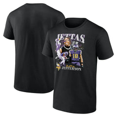 Justin Jefferson Minnesota Vikings Notorious Player Graphic T-Shirt Black - Fanatics