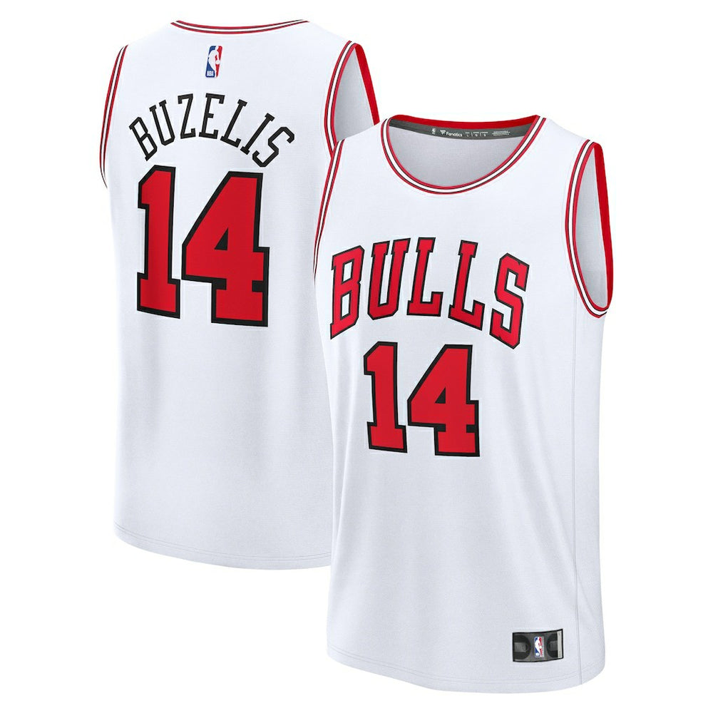 Fanatics - Matas Buzelis Chicago Bulls Youth Fast Break Replica Player Jersey - Associati- White Edition