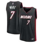 Fanatics - Kel'el Ware Miami Heat Fast Break Replica Player Jersey - Icon Edition - Black