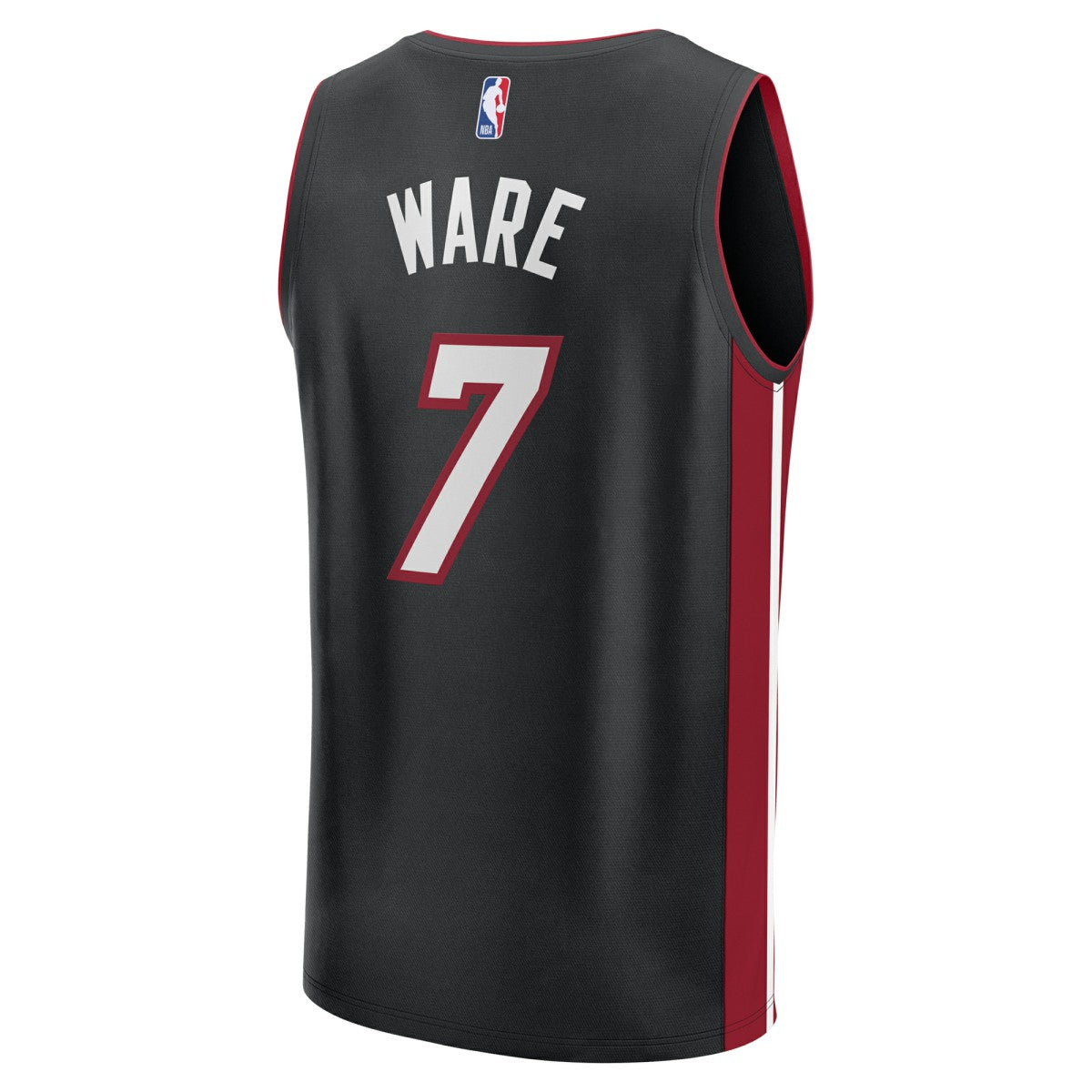 Kel'el Ware Miami Heat Fast Break Replica Player Jersey - Icon Edition - Black | NBA Jerseys