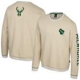 NBA - Milwaukee Bucks Stadium Essentials Unisex Halftime Pullover Sweatshirt - Natural