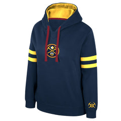 NBA - Denver Nuggets Stadium Essentials Women's Road Game Pullover Hoodie - Navy