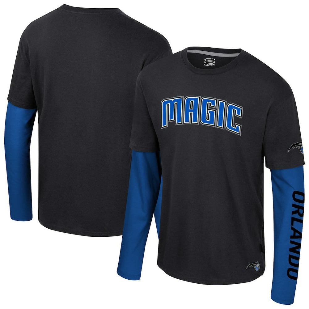 NBA - Orlando Magic Stadium Essentials Unisex Spectator 2fer Long Sleeve T-Shirt - Black