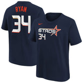 Nolan Ryan Houston Astros Nike Youth Fuse City Connect Name & Number T-Shirt for sale